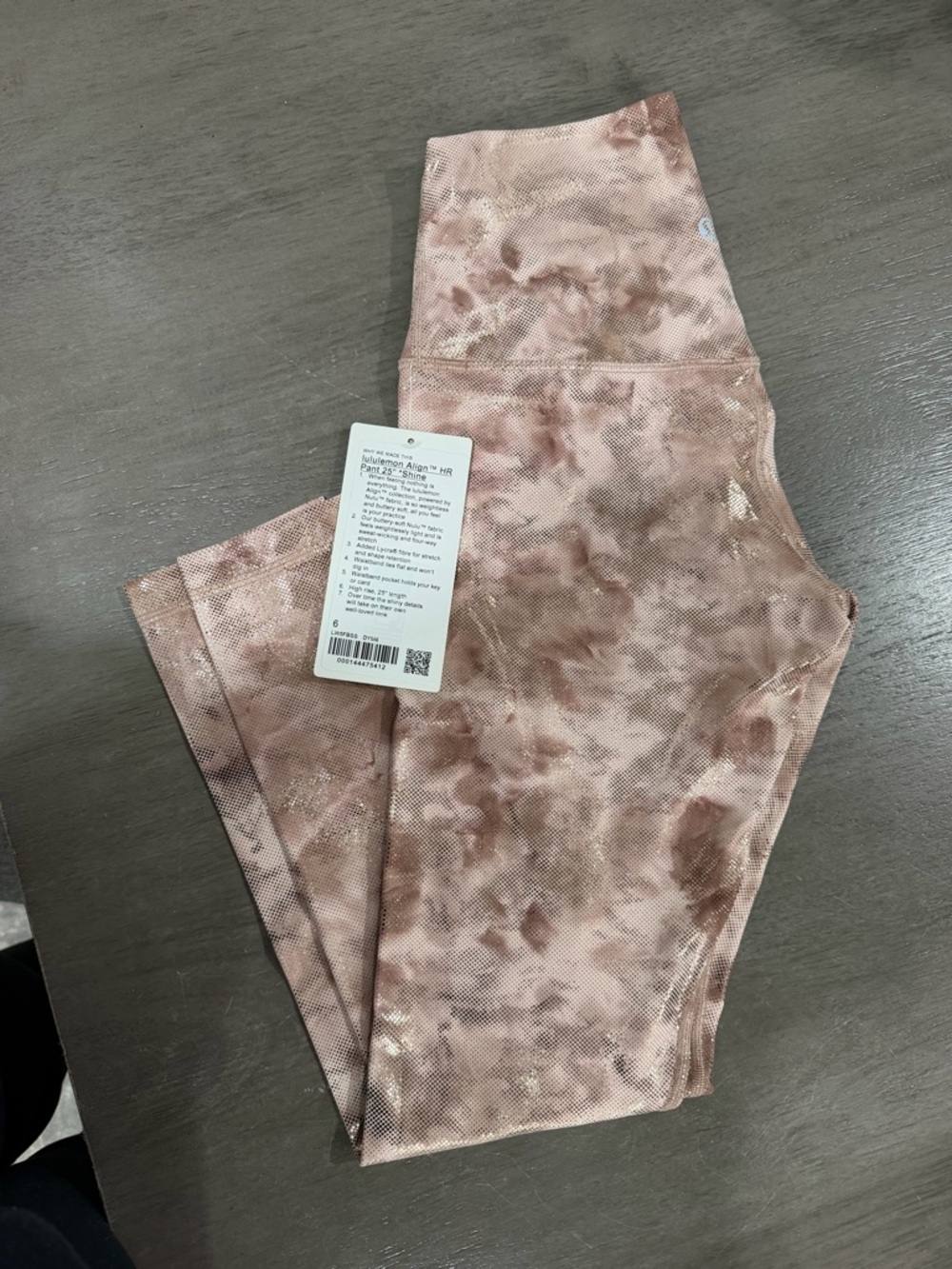 lululemon Align HR Pant 25" Shine in Rose